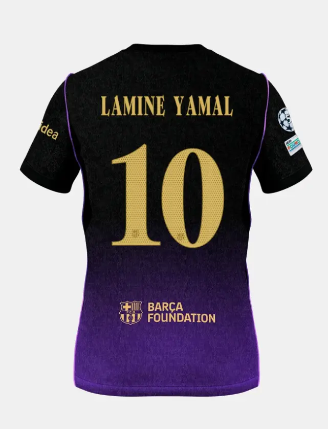 Purple Black Soccer Jersey | Lightweight Football Shirt for Men & Women