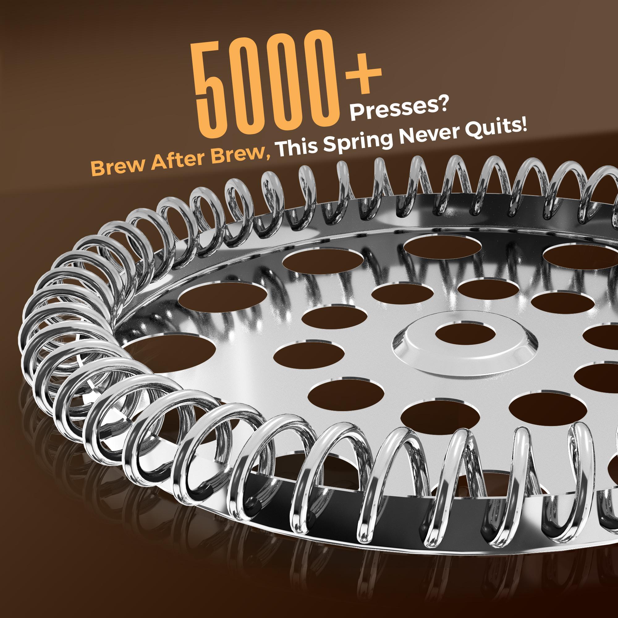 Utopia Kitchen 34oz Borosilicate Glass French Press | Heat-Resistant Coffee & Tea Maker, Thickened Glass, Travel & Camping Ready – Black