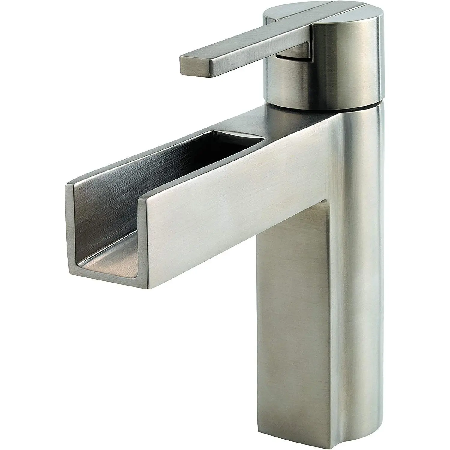Pfister LF042VGKK LF-042-VGKK Vega Single Control 4" Centerset Bathroom Faucet in Brushed Nickel, 1.2gpm