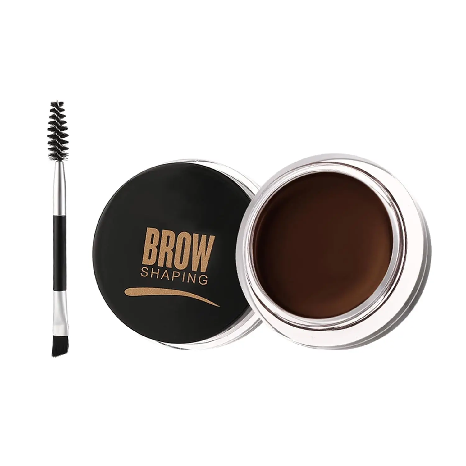Eyebrow Pomade Gel with Brush for Women Girls - Dark Brown | Eyebrow Cream Waterproof Brow Pomade Gel Long Lasting, Smudge-Proof Soft Smooth Eyebrow Makeup Ge