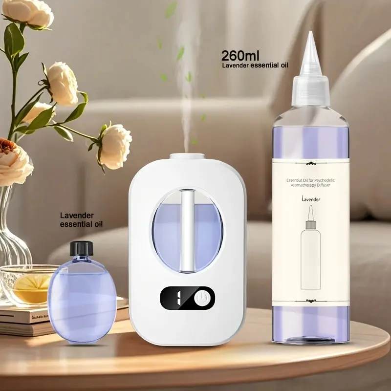 This USB-rechargeable cool mist essential oil diffuser, Aromatherapy diffusers, is for room fragrance, office decoration. It's a portable home fragrance humidifier, Scent Humidifier. It's a great gift for friends and family!