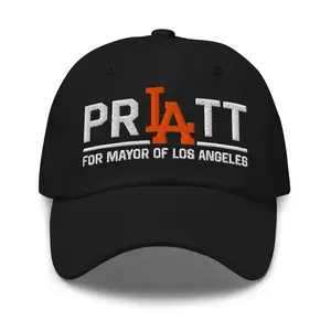 Pratt for Mayor of Los Angeles Funny for Men Women Embroidered Dad Hat