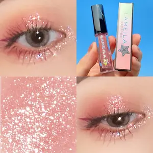 Liquid Eyeshadow Illuminator Glitter Sparkling Highlighter Pearlescent Eyeshadow Pen Shimmer Glitter Eyeshadow