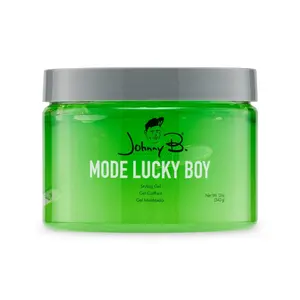 JOHNNY B. Mode Lucky Boy Hair Styling Gel 12 oz Alcohol-Free Water-Soluble Formula with Richwood & Sweet Musk Scents - Haircare, Gentle
