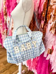 Gingham Duffle Bag