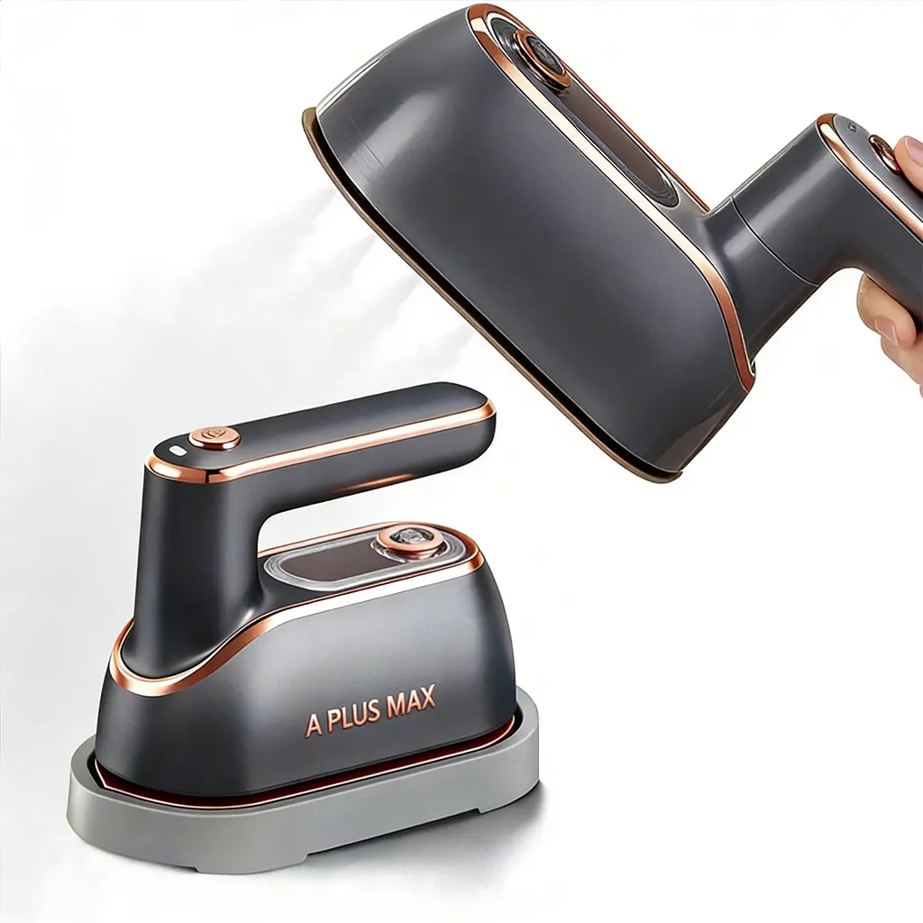 2-in-1 Steam Iron & Clothes Steamer - Handheld Portable Garment Wrinkle Remover, Fast Heat-Up, Large Soleplate, 150ml Water Tank - Lightweight for Home, Travel, Christmas gifts New Year's gift