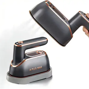 2-in-1 Steam Iron & Clothes Steamer - Handheld Portable Garment Wrinkle Remover, Fast Heat-Up, Large Soleplate, 150ml Water Tank - Lightweight for Home, Travel, Christmas gifts New Year's gift