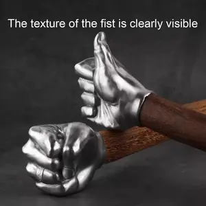 Fist-Shaped Stainless Steel Hammer with Wooden Handle – Durable Multi-Purpose Tool & Unique Gift for Him