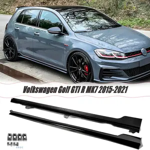 MUTUSAISI Side Skirts Rocker Extension Blades Panel Splitter Winglet Fit for VW Golf GTI R MK7 MK7.5 2015-2021 Accessories, Air Dam Chin Body Kit Underbody Lip Exterior