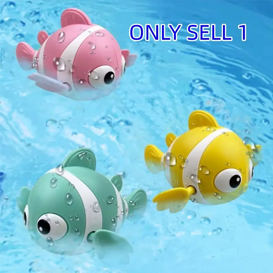 Baby Bath Toy Floating Windmill Fish Swimming Pool Play Toys, Safe & Durable Baby Bathtub Accessories, Perfect Gift for Infants, Newborn, Sensory