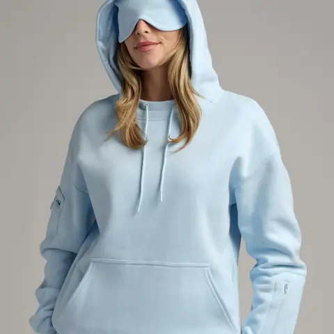 Comfrt | VIP Airplane Mode Travel Hoodie | Hood With Silk Eye Mask For Travel