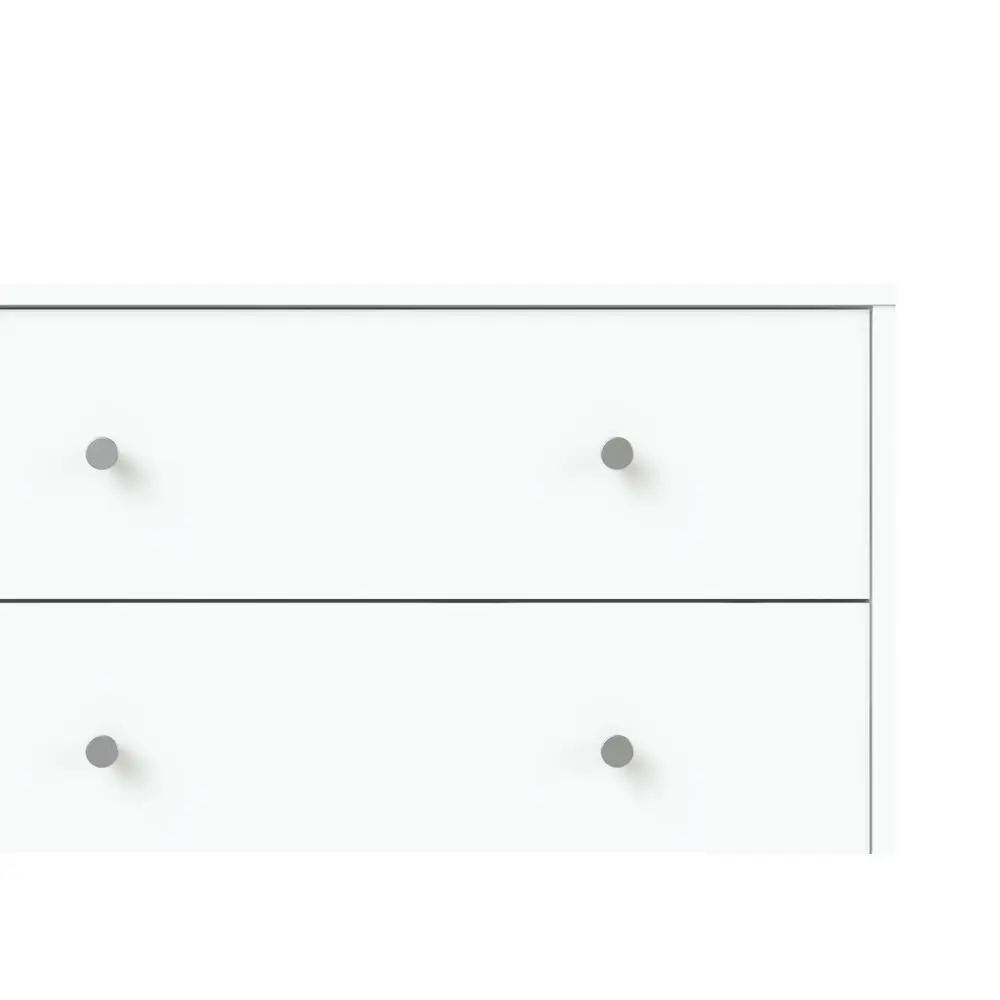 Sturdy 3-Drawer Rectangular White Nightstand - Traditional, Durable Large Indoor Bedside Cabinet for Stylish Storage, 3 Drawer Nightstand