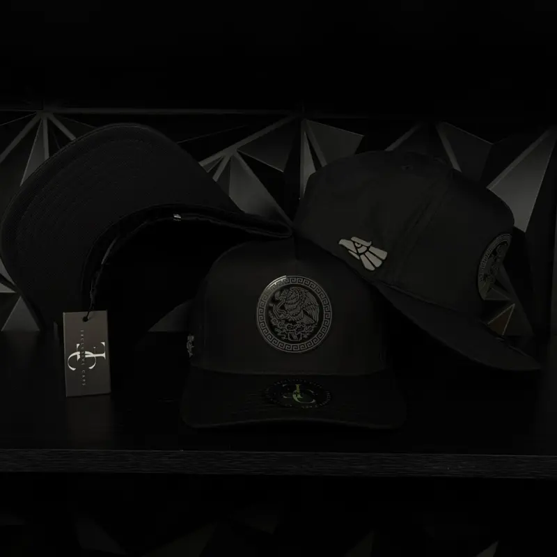 México plate SnapBack hat-black México plate SnapBack hat-black