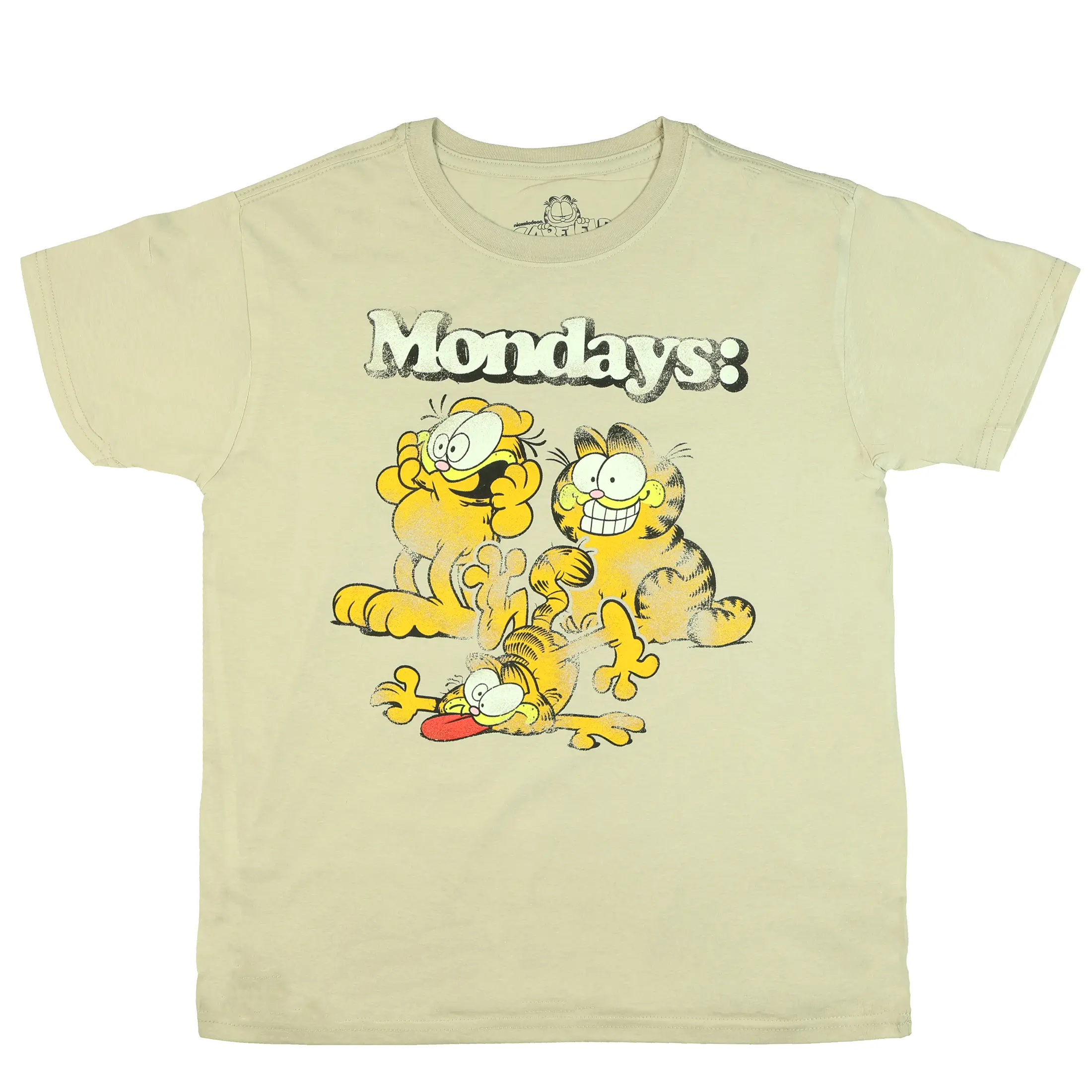 Garfield T-Shirt Men's Monday's Distressed Expressions Short Sleeve Top