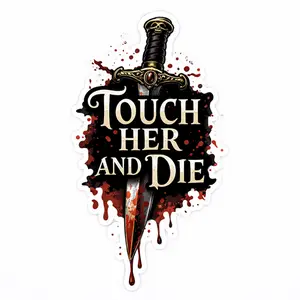 Touch Her and Die – Protective Energy Vinyl Sticker