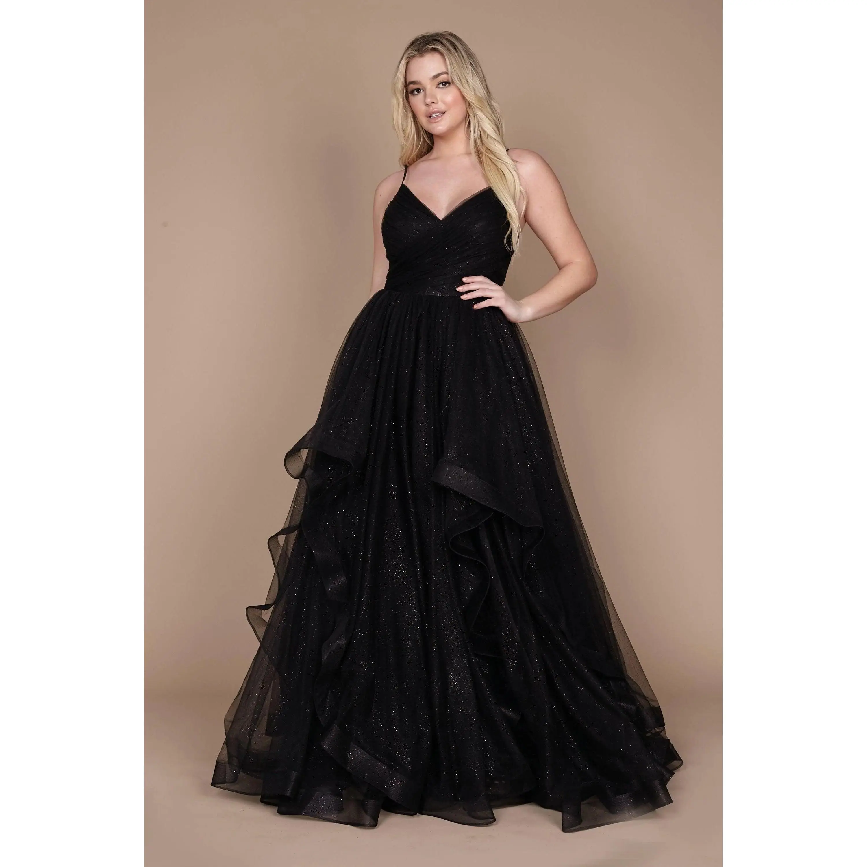 Dylan & Davids Sparkling Long Formal Ball Gown