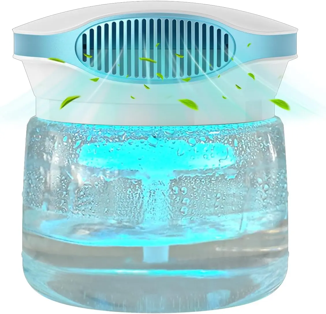 Aroma Diffuser Air Purifier, Quiet Humidifier with 30ml Essential Oils, Color Changing LED Light, Ionizer for Home, Bedroom, Living Room, Office, Sleep & Wardrobe Use