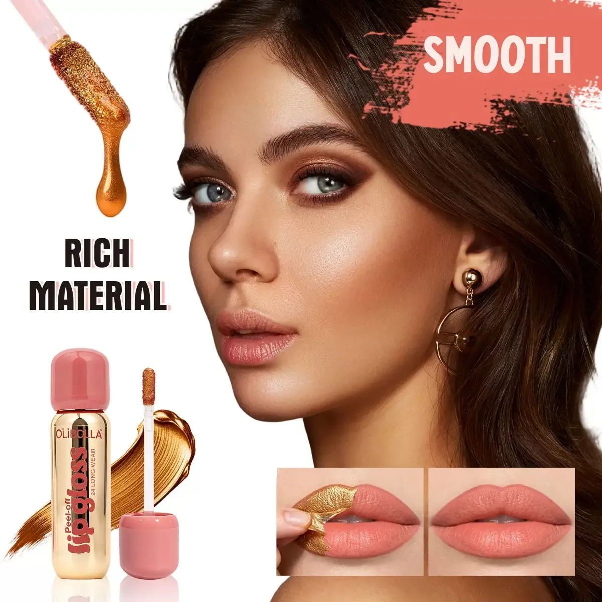 All-Day Stay Lipstick, 2-Piece Set - Long-Lasting Formula for Flawless Makeup Application