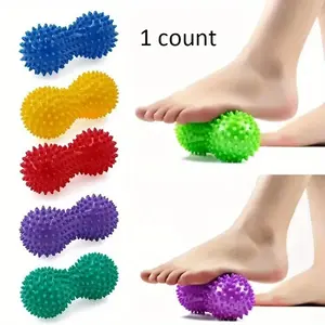 Peanut Massage Spiky Ball Foot Massage Roller Deep Tissue Massage Ball Training Grip for Plantar Fascia Shoulders Neck & Back Body Care