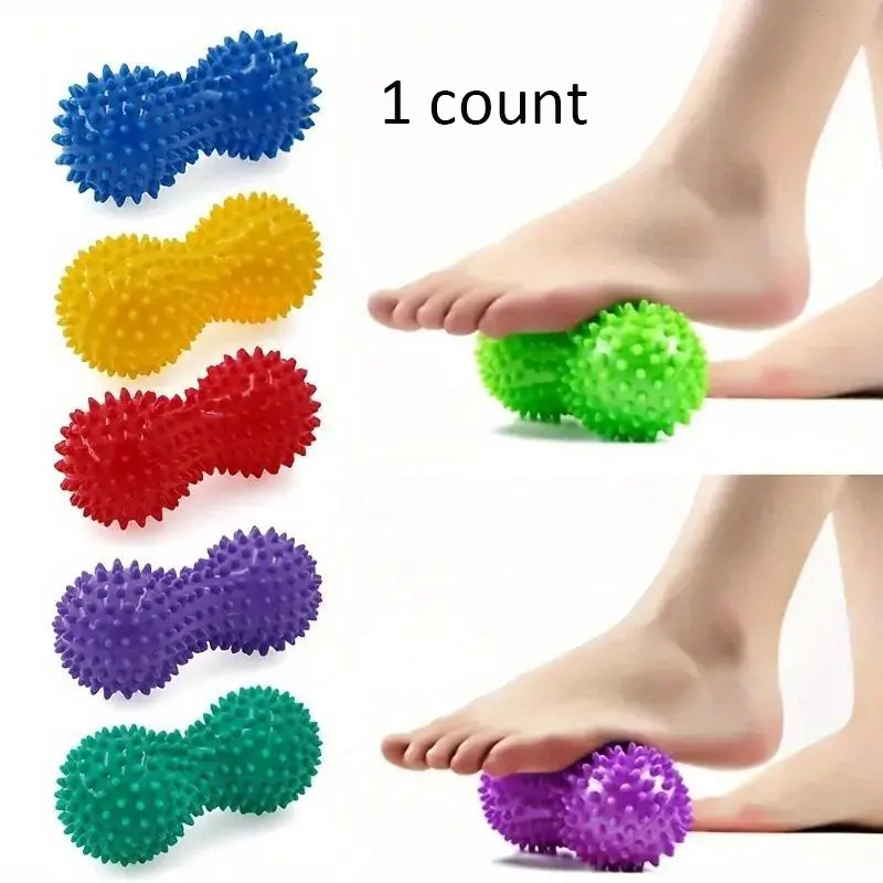 Peanut Massage Spiky Ball Foot Massage Roller Foot Rollers Deep Tissue Massage Ball Training Grip for Plantar Fascia Fascia Reliever Shoulders Neck & Back Body Care