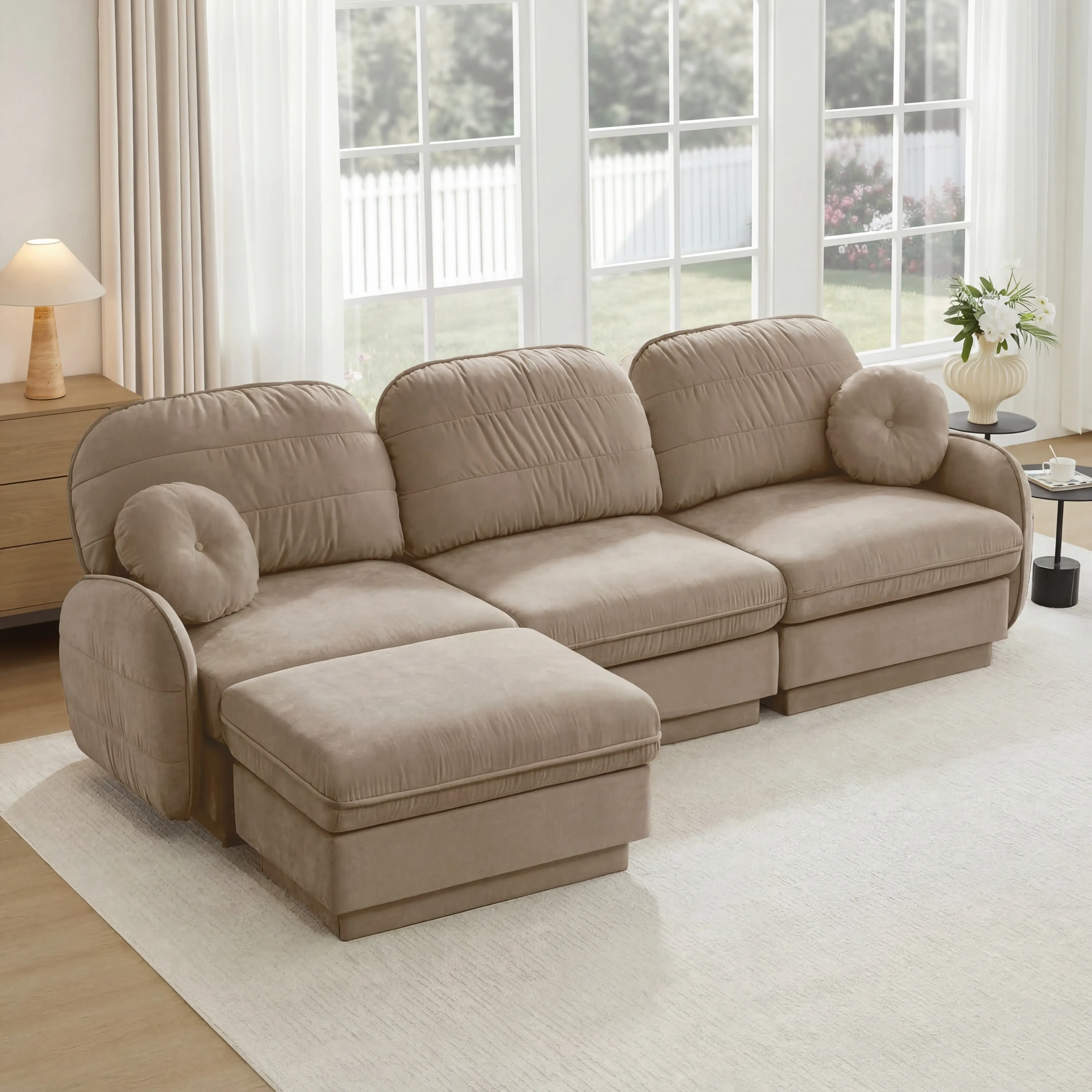 Light Coffee + Chenille + 3 Seat1