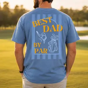 Custom Golf Dad Shirt – Comfort Colors Father’s Day Tee for Golf Lovers