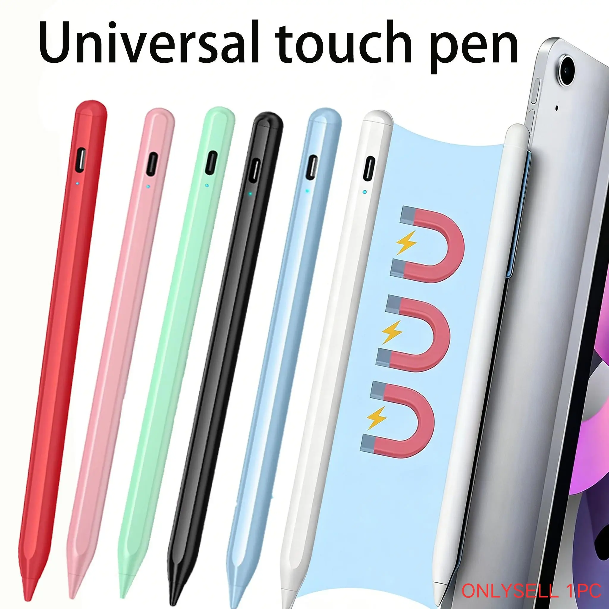 Universal Touch Pen for Android iOS Windows, Capacitive Screen Stylus for iPad, Apple Pencil Compatible, Huawei Xiaomi Stylus