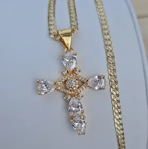 cross with eye necklace Female Birthday