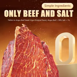 Nancy Beef Jerky Chips 4 Bags (1 Bag 27g)x4 With 3 Flavors, Original Flavor, Spicy Flavor, Cumin Falvor