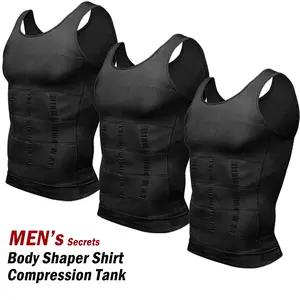 3/2/1 PACK Men Compression Shirt,Men Shaping Vest,Men Athletic Tight Tank, Men Round Neck Sleeveless Tank Top, Men Sports GYM Workout Running Fitness Shirts,Men Undershirts,Men's Underwear, Men Base Layer  Tank Tops, Fashion Menswear,Men Shapewear