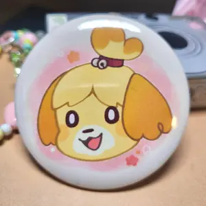 Cozy Isabelle Animal game button || 2.25" pinback button badge