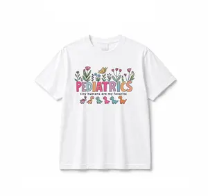 Cute Pediatrics Dinosaur Shirt, Pastel Tee for Nurses, Nurse Appreciation Gift Tee