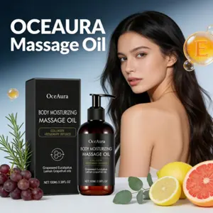 OCEAURA Massage Oil - Skin Tightening Oil Nourishing Firming Brightening Hydrating Collagen All-Body Moisturizing Massage Oil