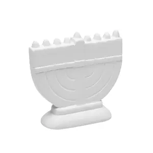 5 1/2" x 5 1/4" DIY Design Your Own Ceramic Hanukkah Menorah - Makes 6