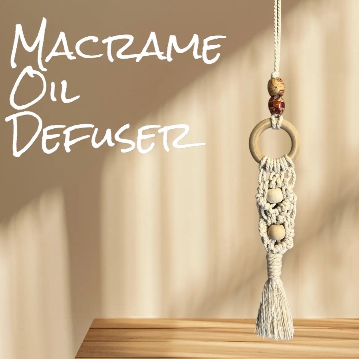 Macrame Braided Essential Oil Defuser
