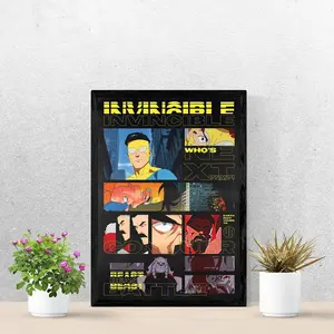 Invincible Comic Panel Poster, TV Show Superhero Wall Art Print, Modern Comic Poster Room Decor, Gift For Fans