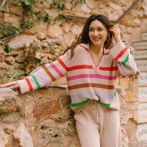 Rainbow Stripe Portia Pullover