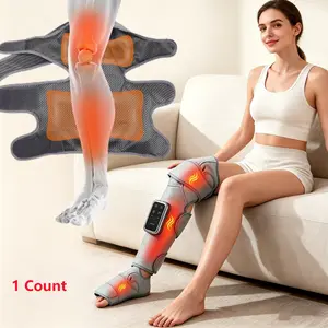 Calf Knee Leg Massager with Heat Therapy, 3-Mode Airbag Compression, 2500mah Battery, Leg Massager Device for Muscle Relax