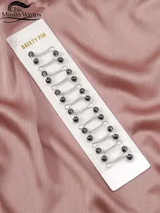 12-Piece Muslim Hijab Buckle Set, Scarf & Shawl Accessories, Islamic Headscarf Safety Pins Buttons, Wedding Dress Decoration