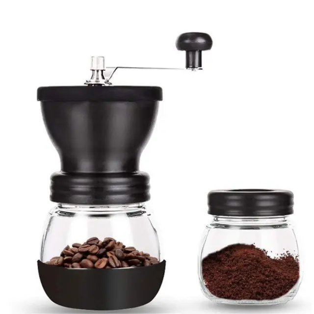 Manual Coffee Grinder With 2 Jars-80g Large Capacity | 48 Adjustable Settings, Conical Burr Hand Mill, For Home, Travel, Camping, Office, Espresso & Pour Over