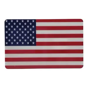 Metal American Flag Car Emblem - Durable Aluminum Alloy Design with Strong 3M Adhesive Backing for Cars Trucks Laptops & More US Made Vinyl Decals Windshield Sticker