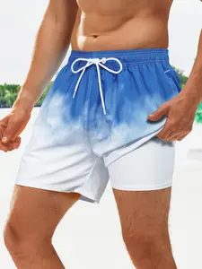 Men's Casual Beach Shorts Quick-Dry, Fitted Summer Swimwear, Comfortable Loose Fit Design, Perfect for Pool & Beach Activities