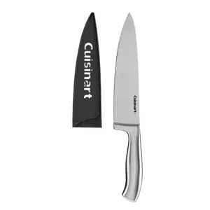 Cuisinart Classic 8" Stainless Steel Chef Knife with Blade Guard - C77SS-8CF2: High Carbon, Ergonomic, Rust-Resistant