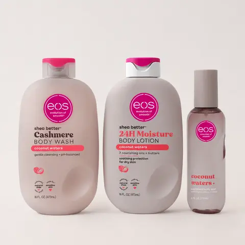 Coconut Waters Scent Layering Bundle- Body Wash, Body Lotion, Body Mist, 3-Pack