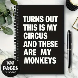 Humorous Spiral Soft Cover Notebook Stationary for To-Do Lists, Daily Planning, Meeting Notes, Ideal Gift for Doctors, Nurses, Parents, Colleagues, Friends, Funny Notebooks
