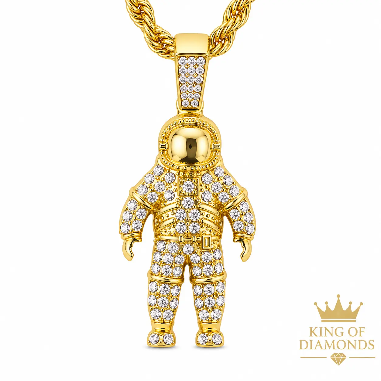 "Astronaut" Charm Rope – Embellished Chain, Chain Accent, Clavicular Necklace for Fashion Enthusiasts, Embellished Chain Necklaces, Chain Accent Necklaces Birthday Gift Jewelry Exquisite Jewelry Gift