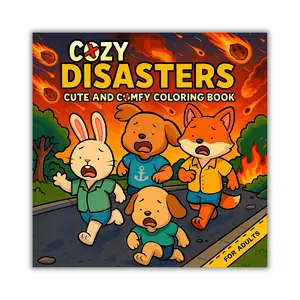 Cozy Disasters: Cute and Comfy Coloring Book for Adults | Adorable Yet Creepy Vibes | Crime and Horror | Simple and Easy Designs for Stress Relief and Relaxation