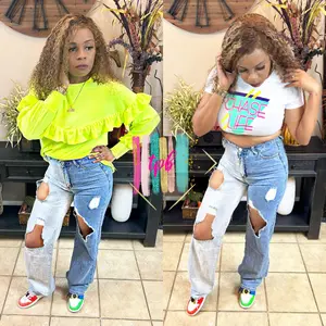 Dysfunctional Asymmetrical Denim Jeans
