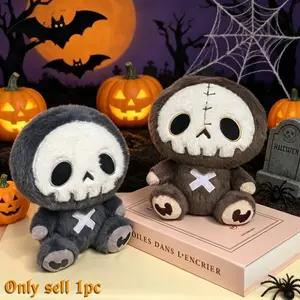 1 piece of fun and quirky Halloween gift, a small ornament of dark style skeleton sloth decoration, suitable for Halloween gifts