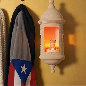 Coquí Wall Lamp with Gentle Ambient LED Minimalist Home Decor Puerto Rican Symbolism Perfect for Cozy Reading Corners & Mood Walls
